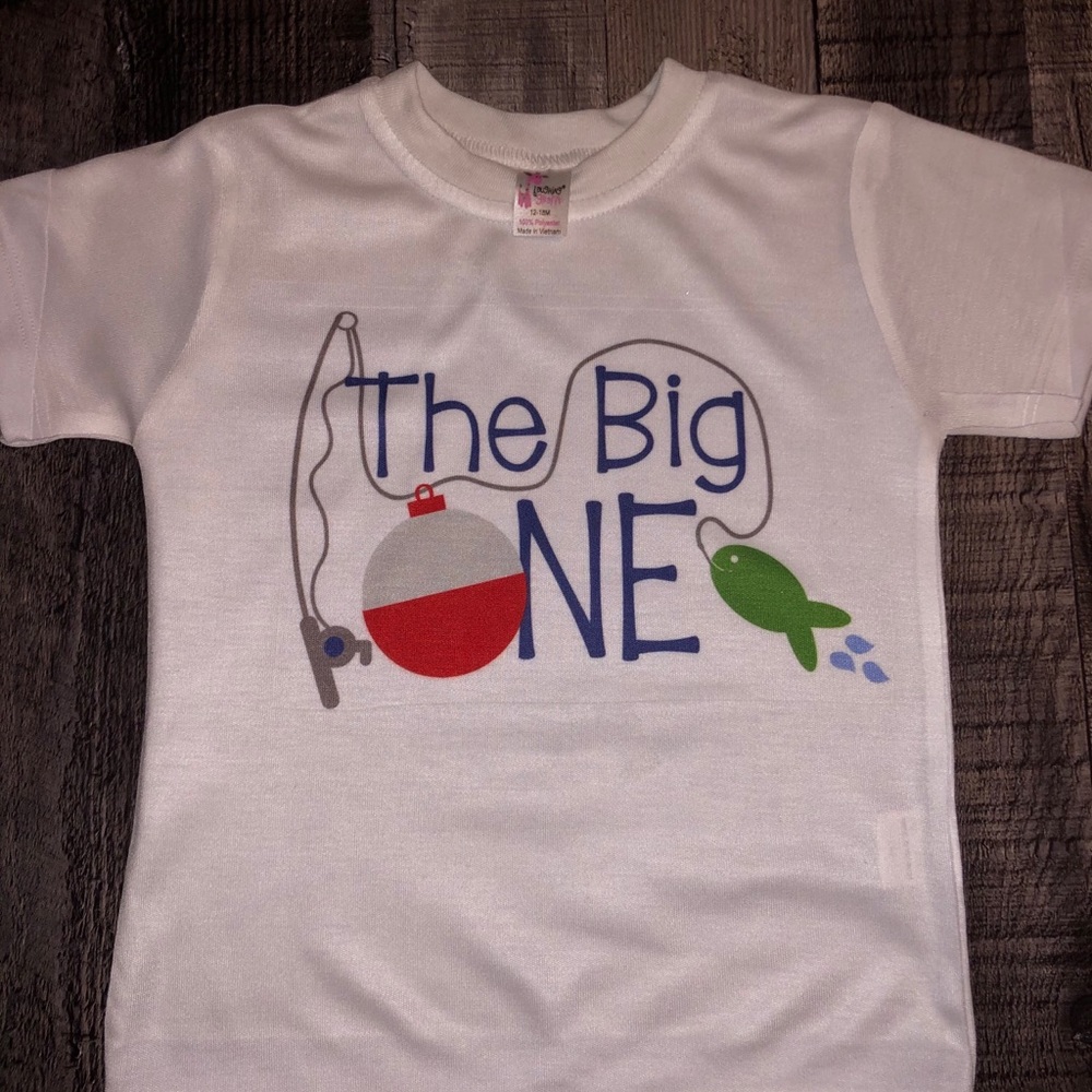 The Big One Year Old Fishing Birthday T-shirt